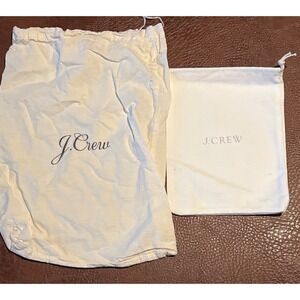 J. Crew‎ Dust Bags Set of Two Shoe Bags Pouch Storage Travel